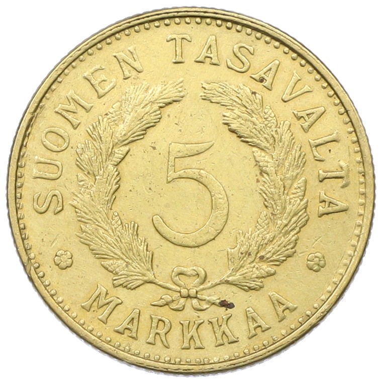 5 марок 1949 года Финляндия — Фото №2