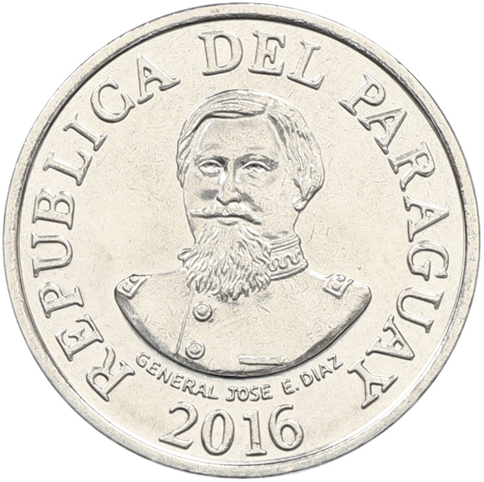 100 гуарани 2016 года Парагвай — Фото №2