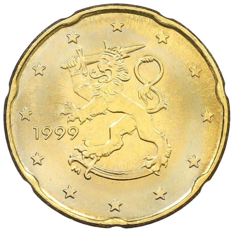 20 евроцентов 1999 года Финляндия — Фото №1