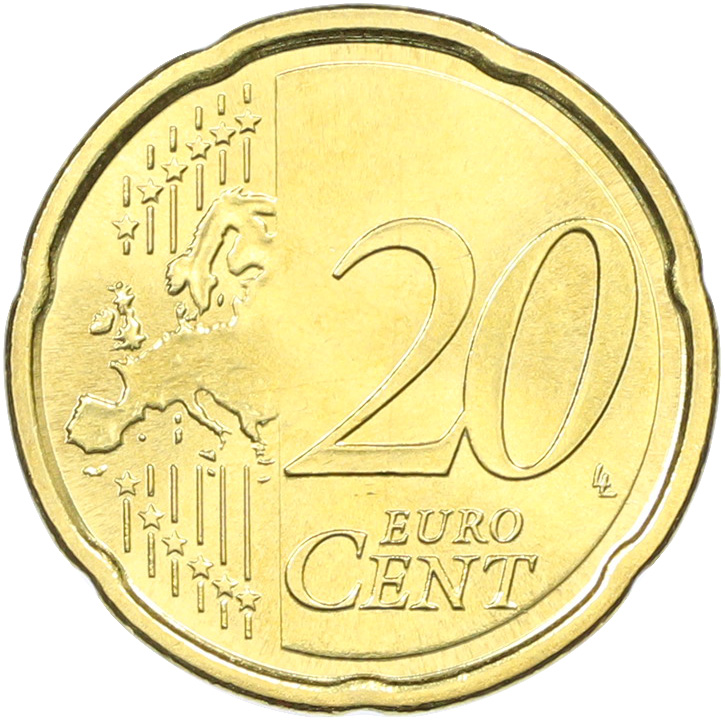 20 евроцентов 2010 года Италия — Фото №2