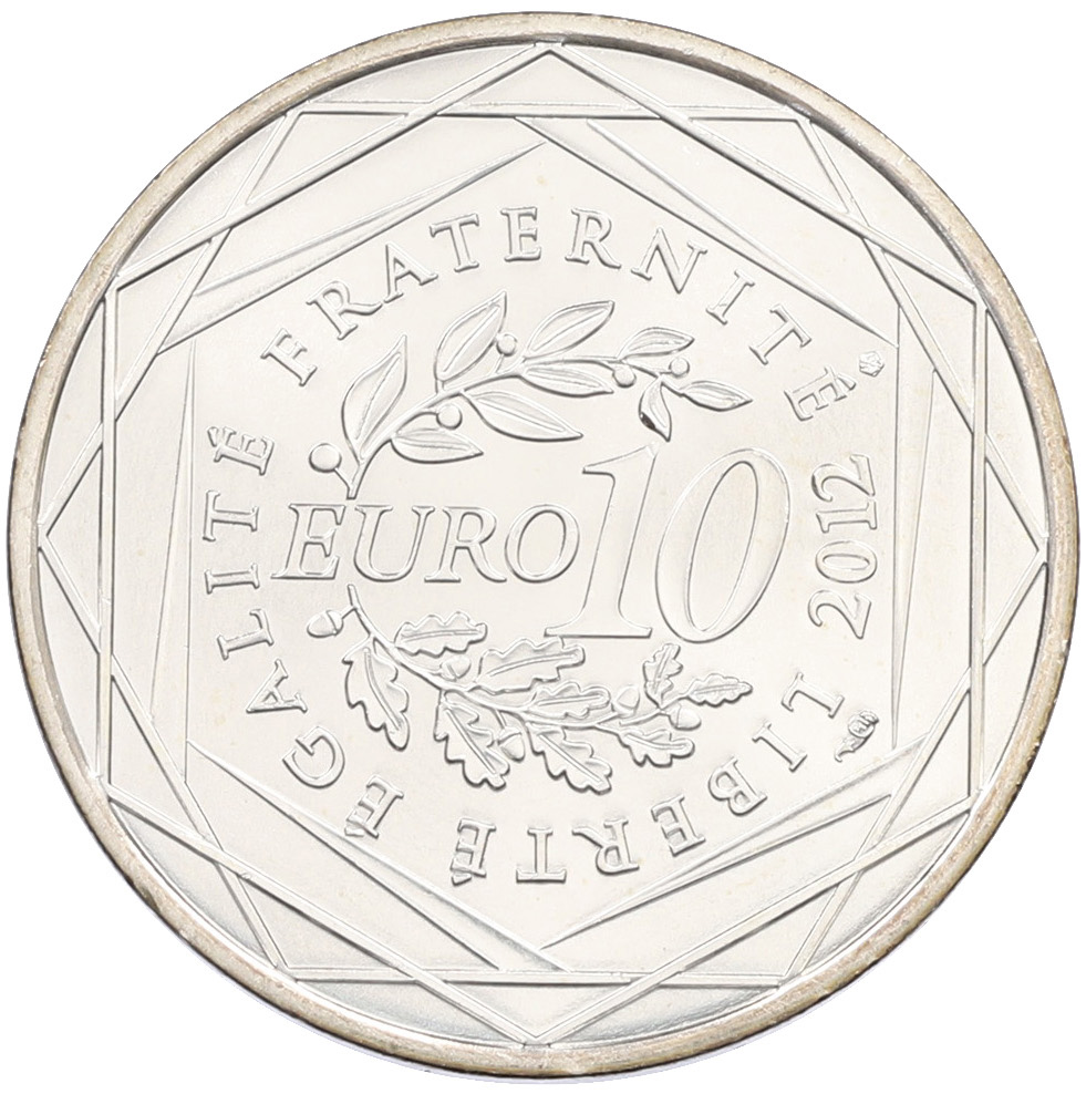 10 евро 2012 года Франция «Регионы Франции — Центр» — Фото №2