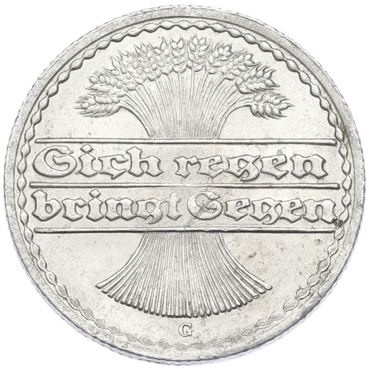 50 пфеннигов 1919 года G Германия — Фото №2