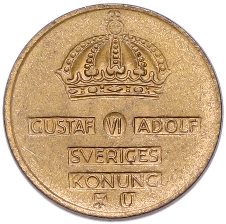 1 эре 1971 года Швеция — Фото №2