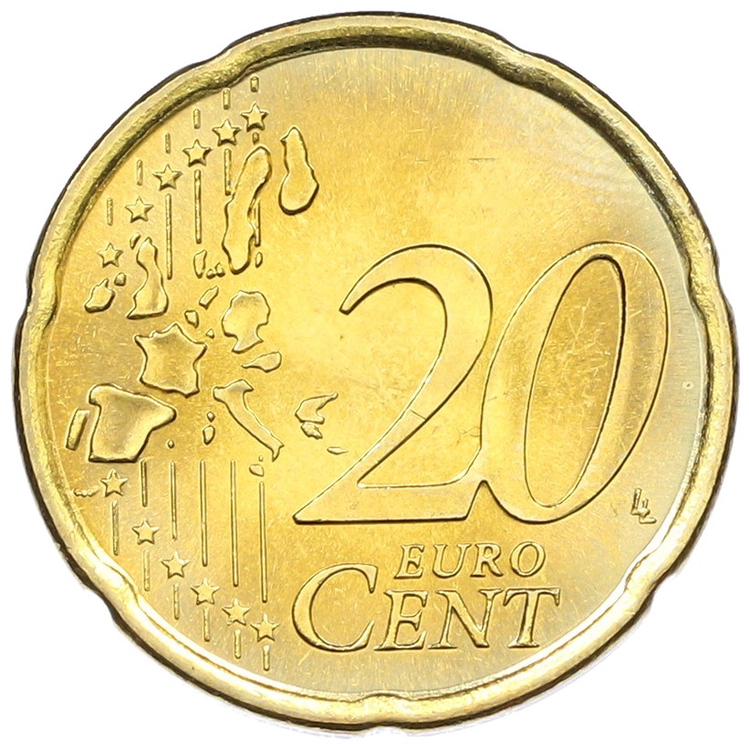 20 евроцентов 1999 года Испания — Фото №2