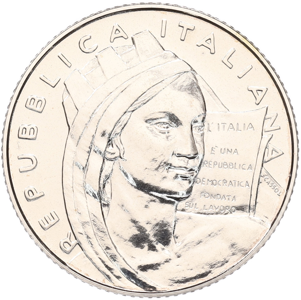 5 евро 2008 года Италия «60 лет Конституции» — Фото №2