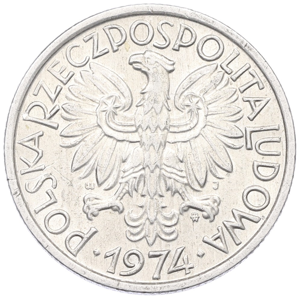 2 злотых 1974 года Польша — Фото №2