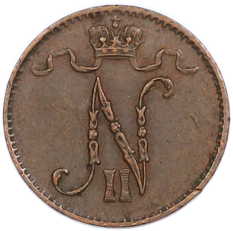 1 пенни 1911 года Русская Финляндия — Фото №2