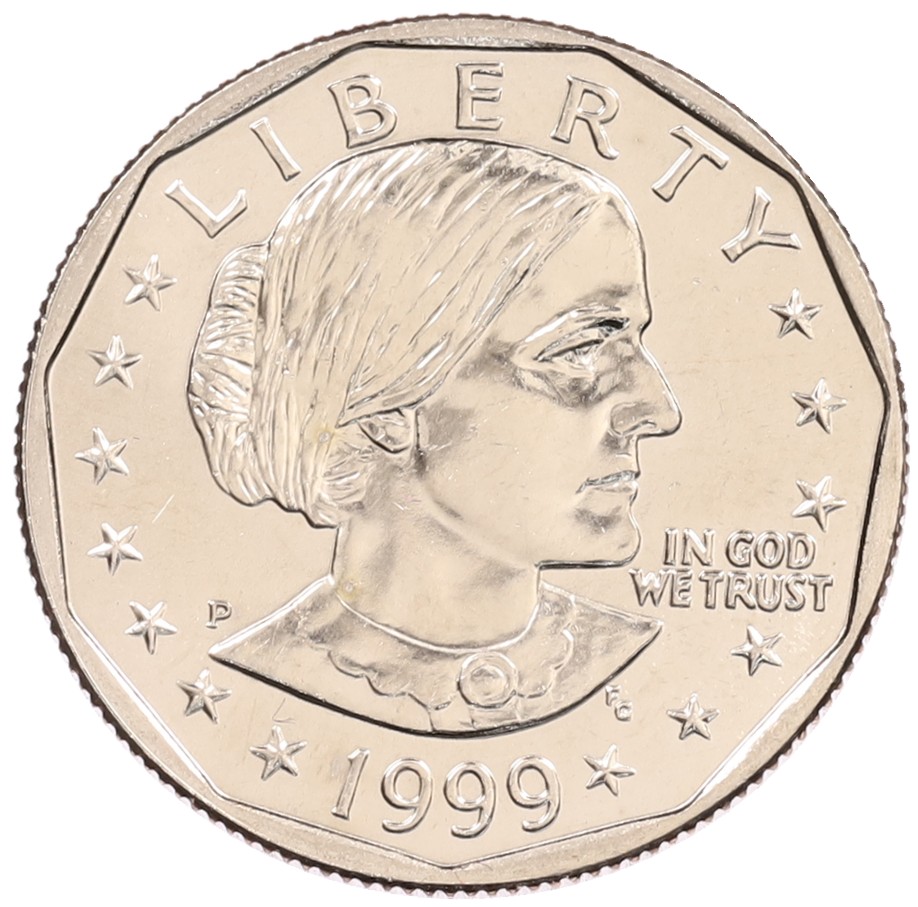 1 доллар 1999 года P США «Сьюзен Энтони» — Фото №1