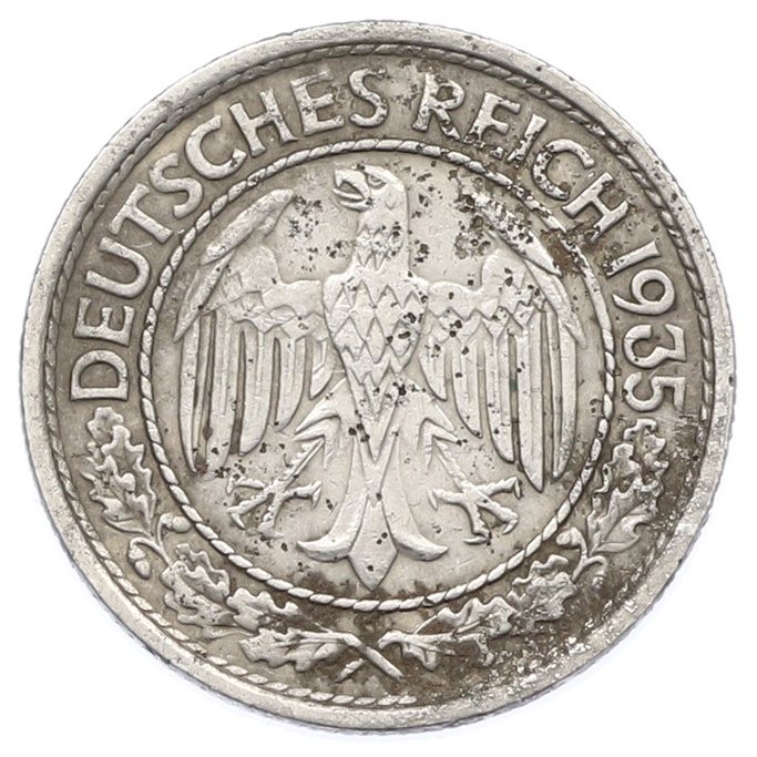 50 рейхспфеннигов 1935 года A Германия — Фото №1