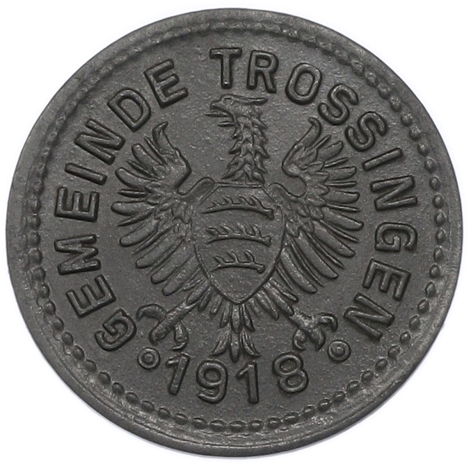 10 пфеннигов 1918 года Германия — община Троссинген (Нотгельд) — Фото №1
