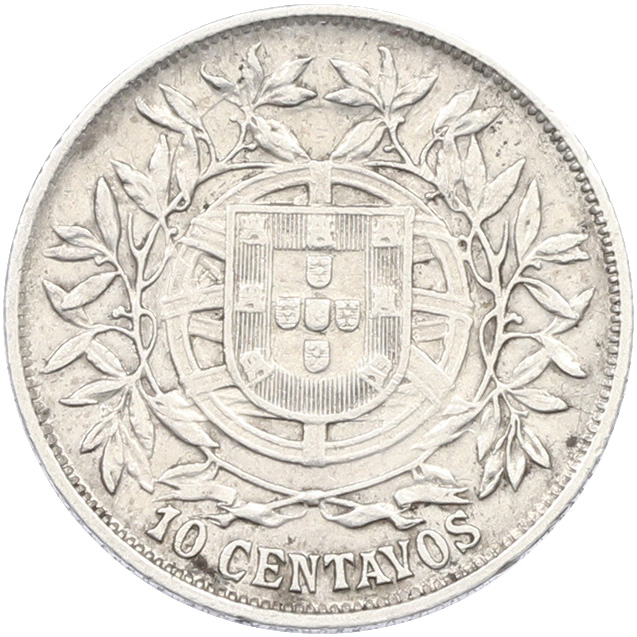 10 сентаво 1915 года Португалия — Фото №2