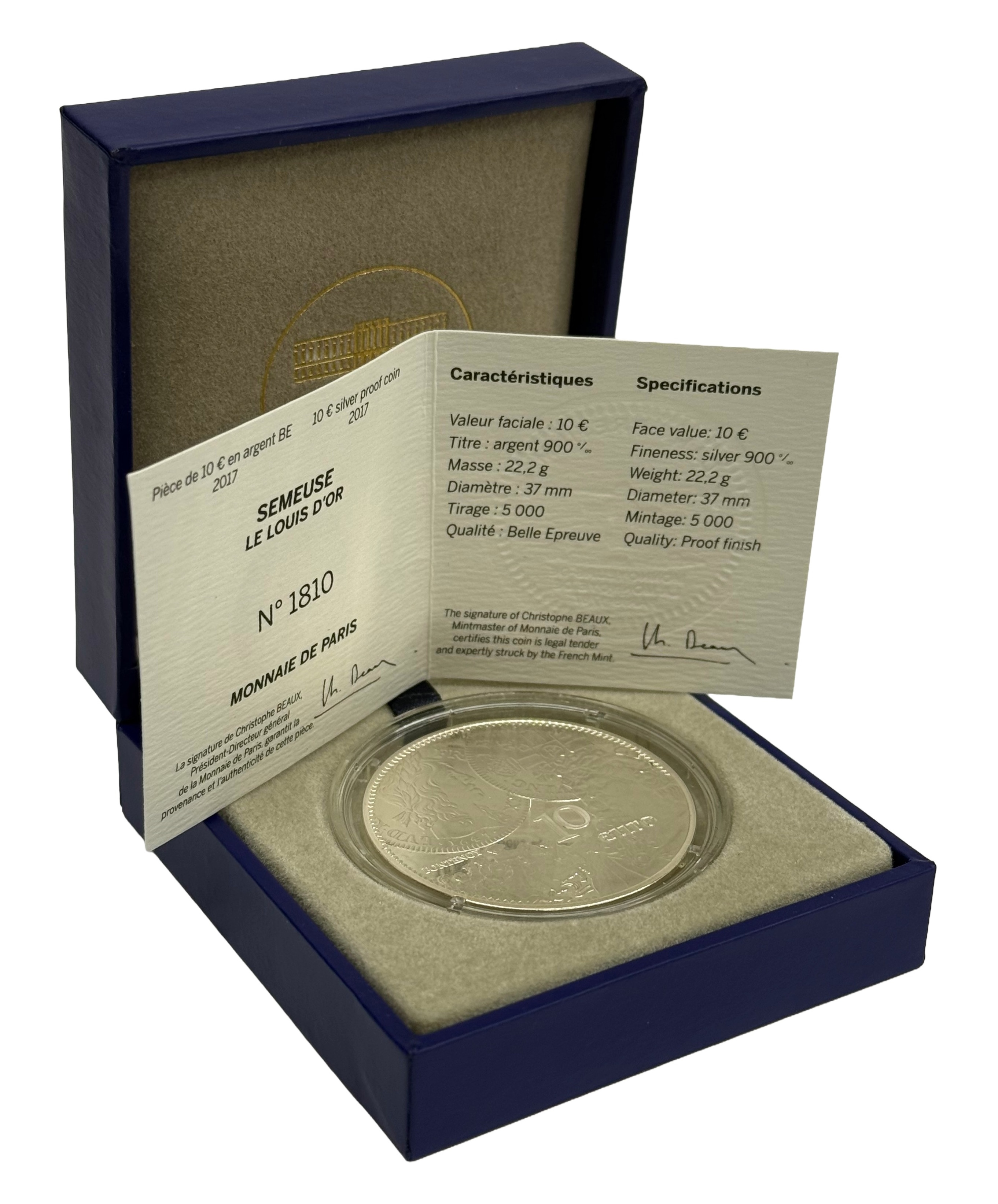 10 евро 2017 года Франция «Монеты Людовика XIII» — Фото №3