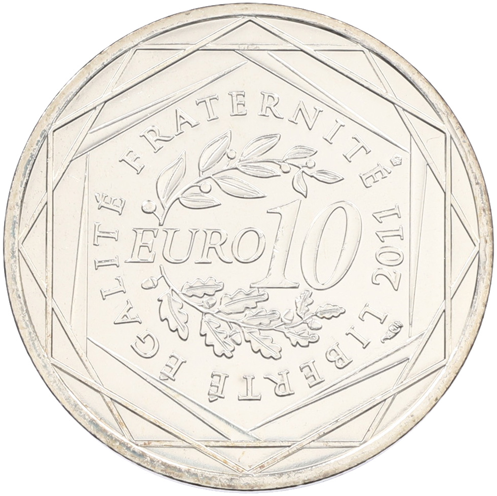 10 евро 2011 года Франция «Регионы Франции — Центр» — Фото №2