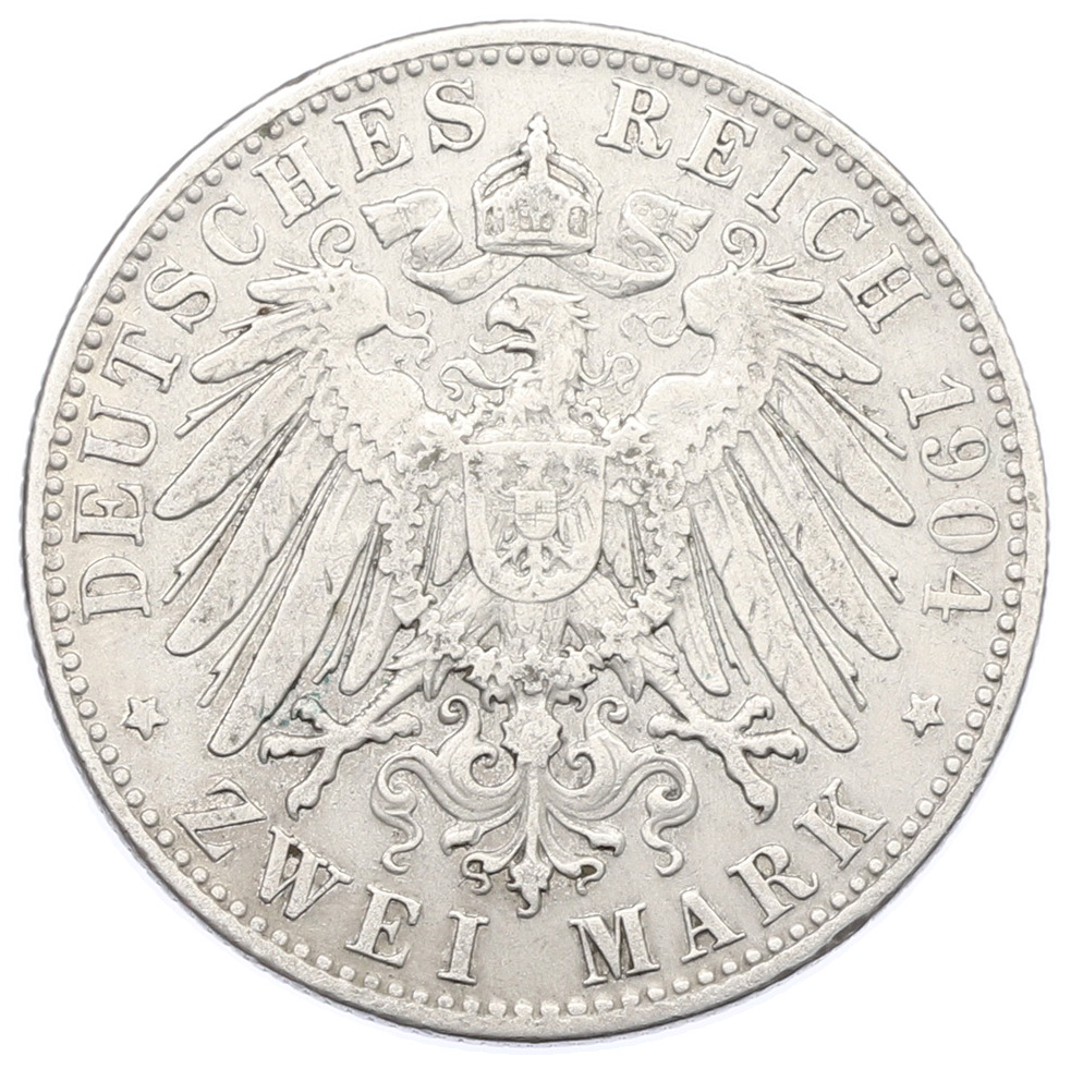 2 марки 1904 года Германия (Бавария) — Фото №2