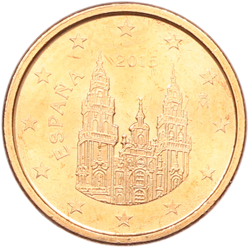 1 евроцент 2015 года Испания — Фото №1