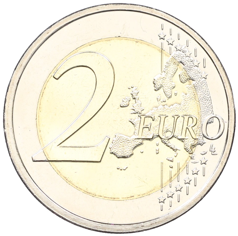 2 евро 2008 года Словения «500 лет со дня рождения Приможа Трубара» — Фото №2