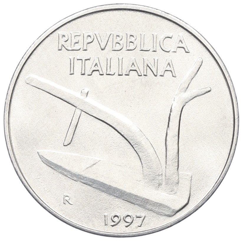 10 лир 1997 года Италия — Фото №1