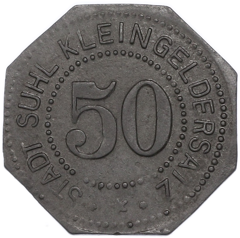 50 пфеннигов 1917 года Германия — город Зуль (Нотгельд) — Фото №2