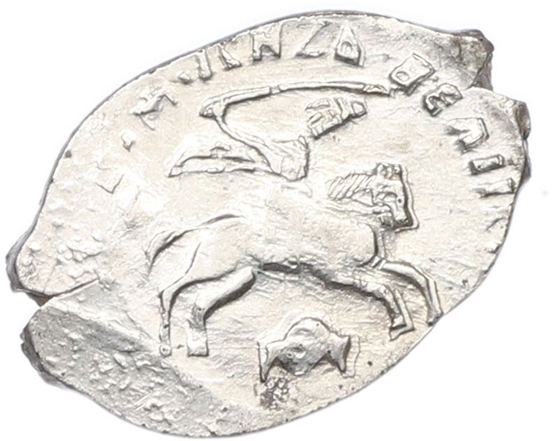 Денга 1505-1533 года Василий III Иванович — Ф (Чекан Новгорода) — Фото №1