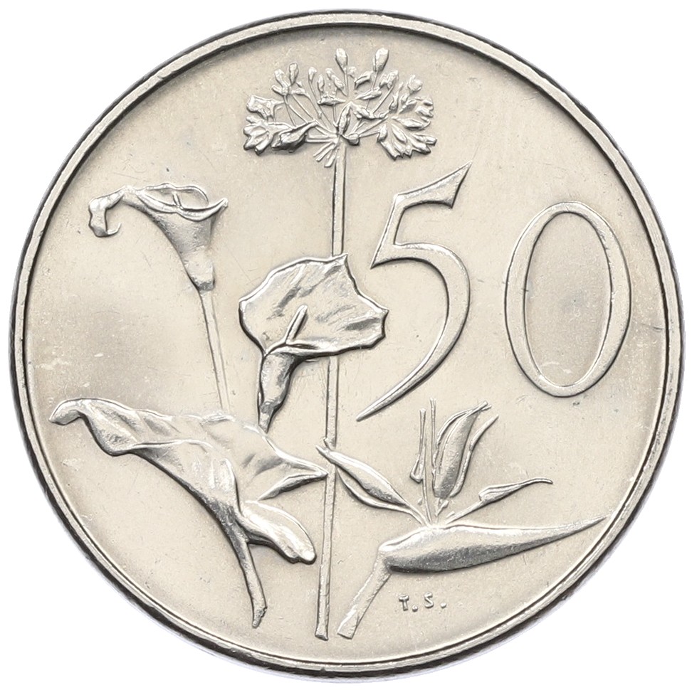 50 центов 1977 года ЮАР — Фото №1