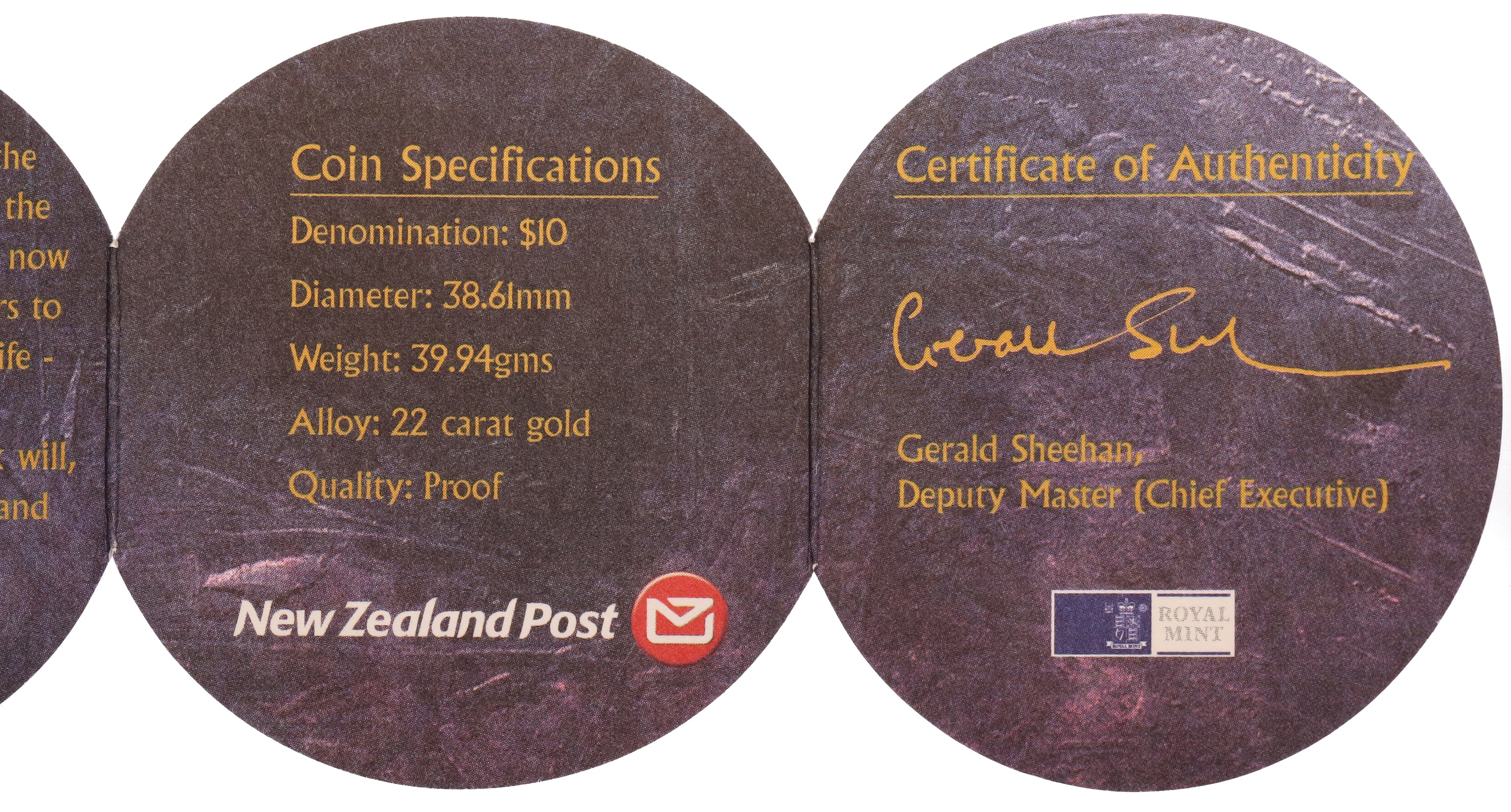 10 долларов 2003 года Новая Зеландия «Властелин Колец — Кольцо всевластия» — Фото №3