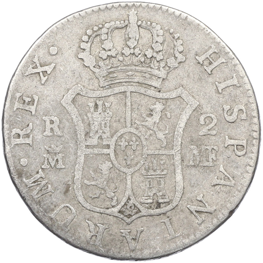 2 реала 1795 года Испания — Фото №2
