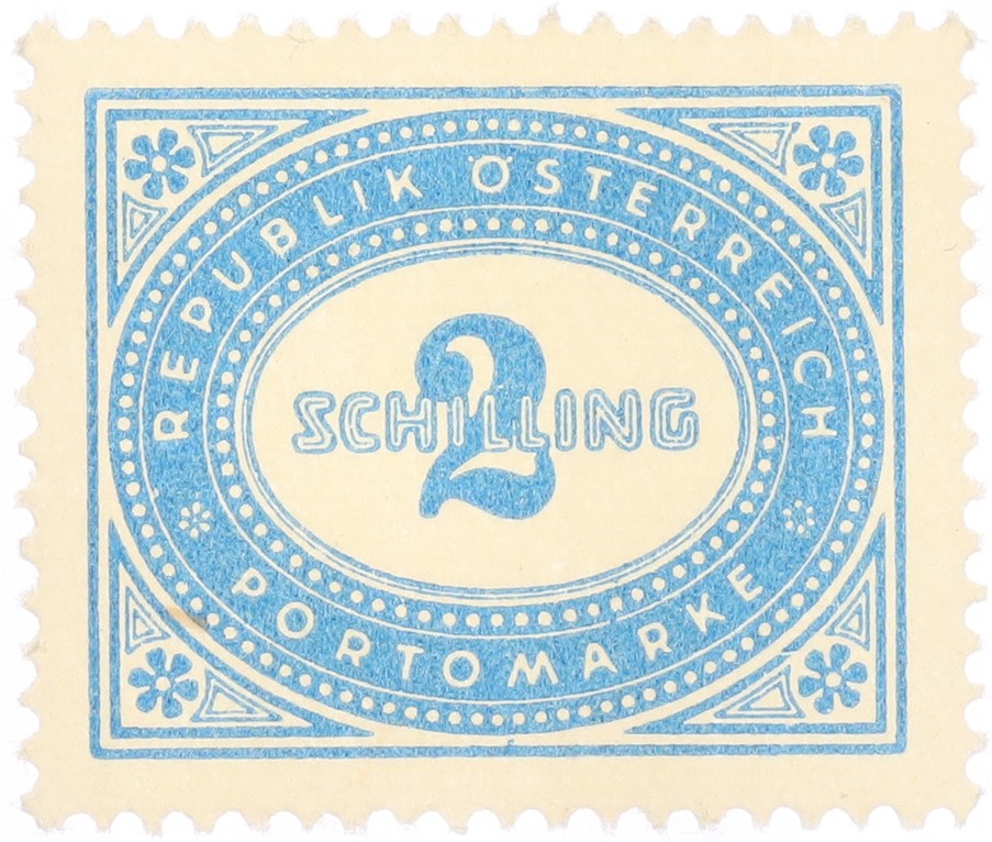 Почтовая марка 2 шиллинга 1947 года Австрия — Фото №1