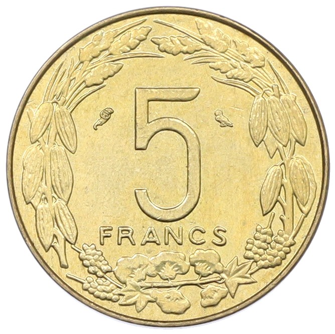 5 франков 1965 года Экваториальная Африка (Камерун) — Фото №2