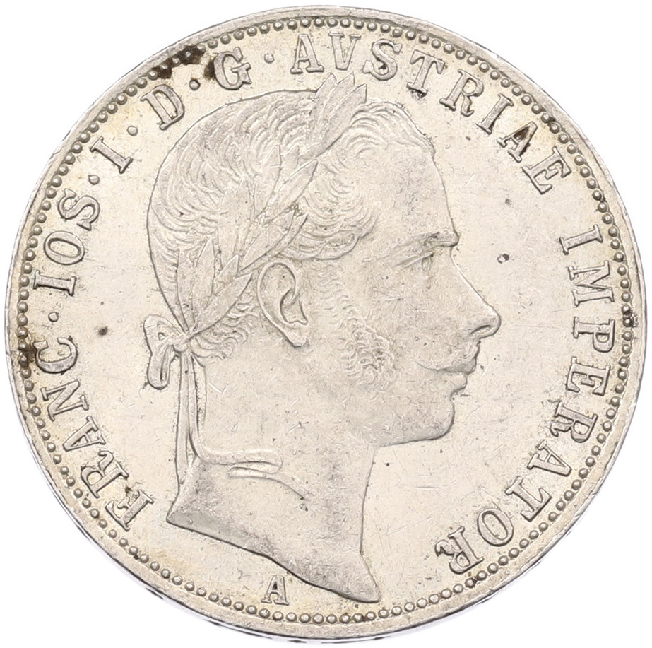 1 флорин 1861 года Австрия — Фото №2