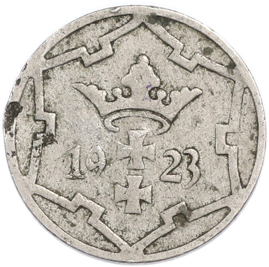 5 пфеннигов 1923 года Данциг — Фото №2