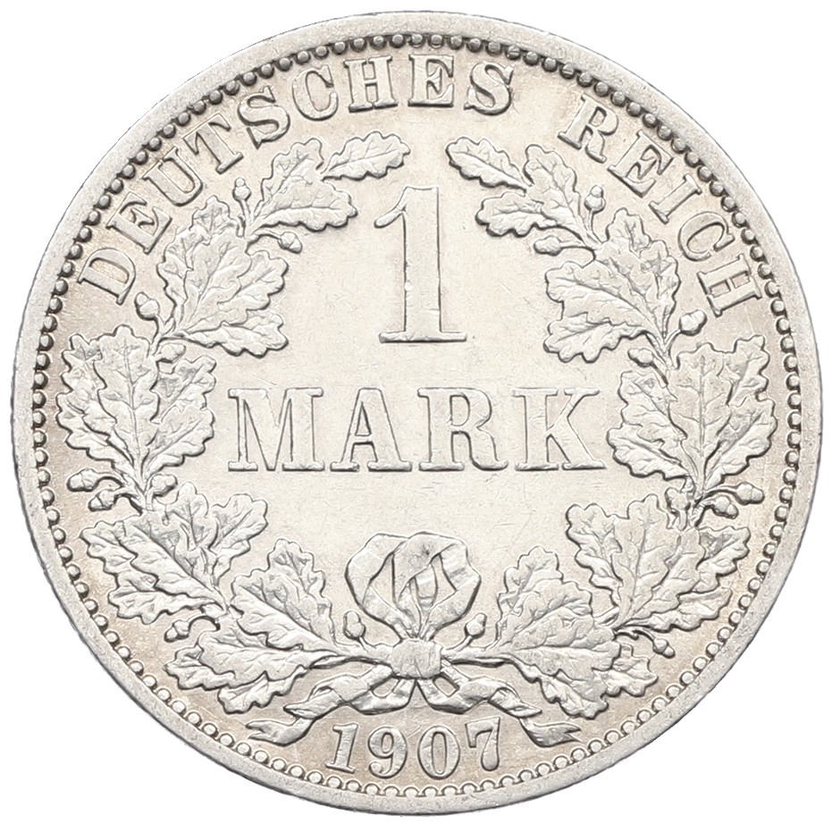 1 марка 1907 года А Германия — Фото №1