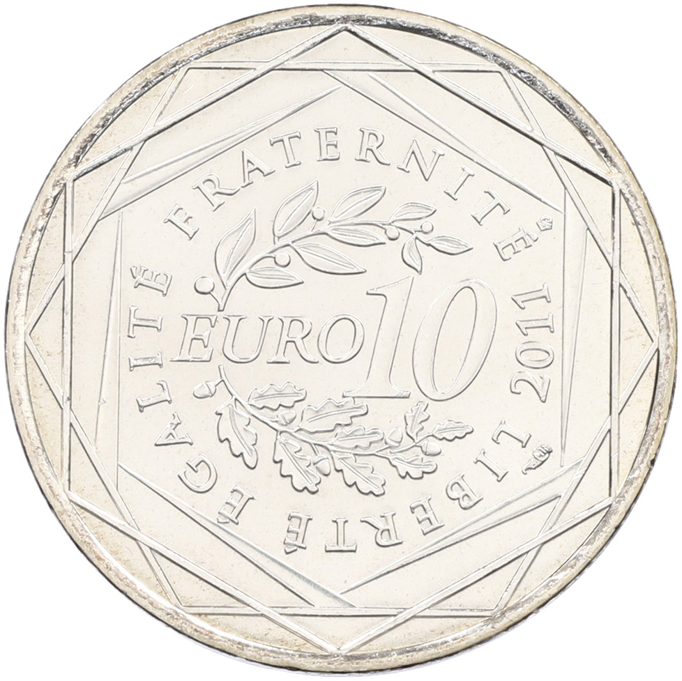 10 евро 2011 года Франция «Регионы Франции — Рона-Альпы» — Фото №2