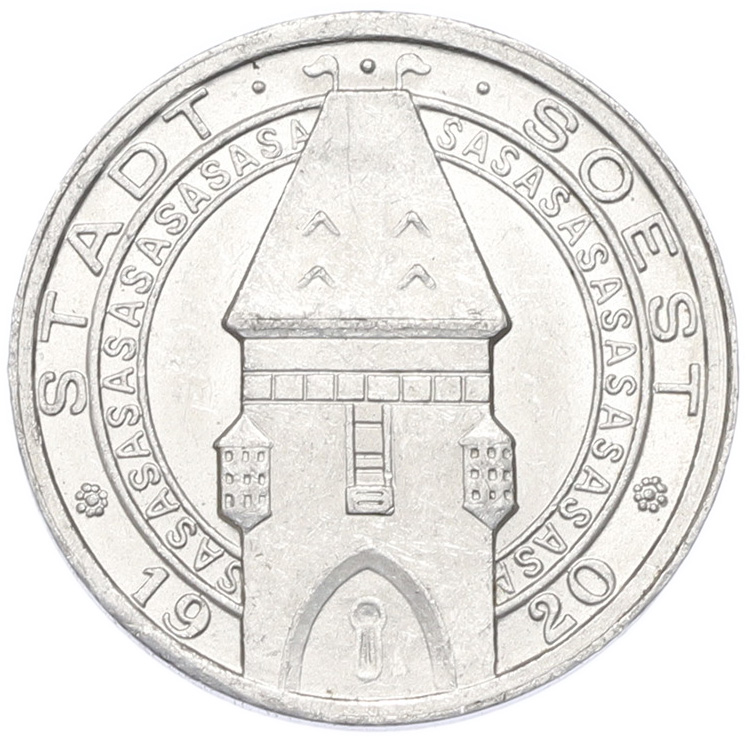 25 пфеннигов 1920 года Германия — город Зост (Нотгельд) — Фото №1