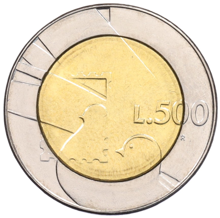 500 лир 1990 года Сан-Марино «Шестнадцать веков истории» — Фото №1