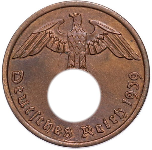2 рейхспфеннига 1939 года A Германия — Фото №1