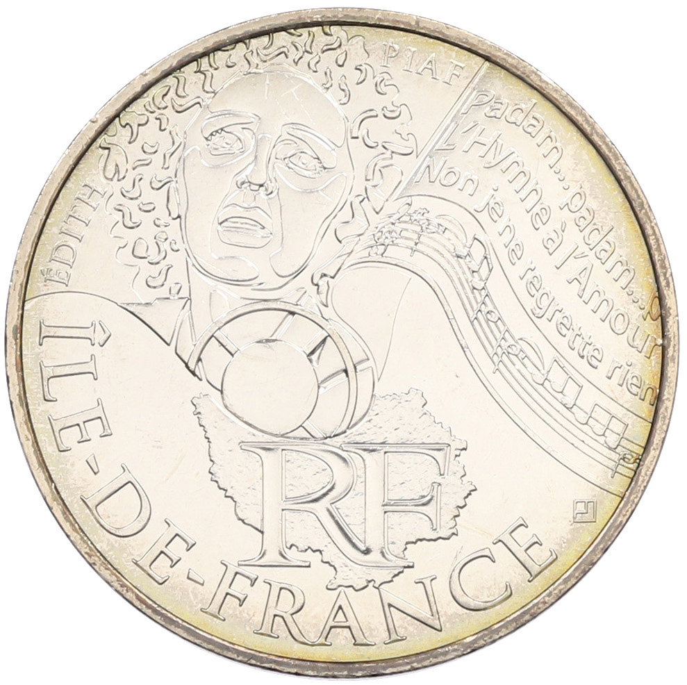 10 евро 2012 года Франция «Регионы Франции — Иль-де-Франс» — Фото №1