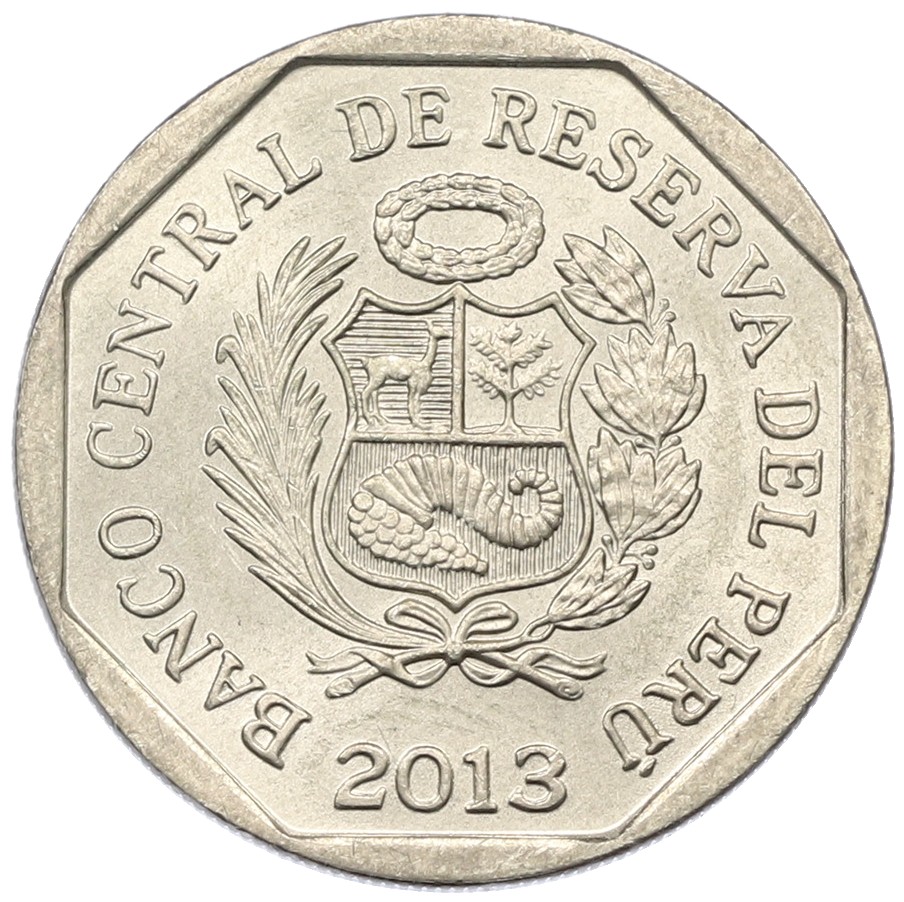 1 новый соль 2013 года Перу «Богатство и гордость Перу — Храм инков Уятара» — Фото №2