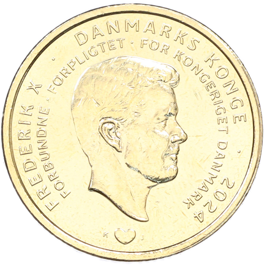 20 крон 2024 года Дания «Отречение королевы Маргрете II от престола» — Фото №2