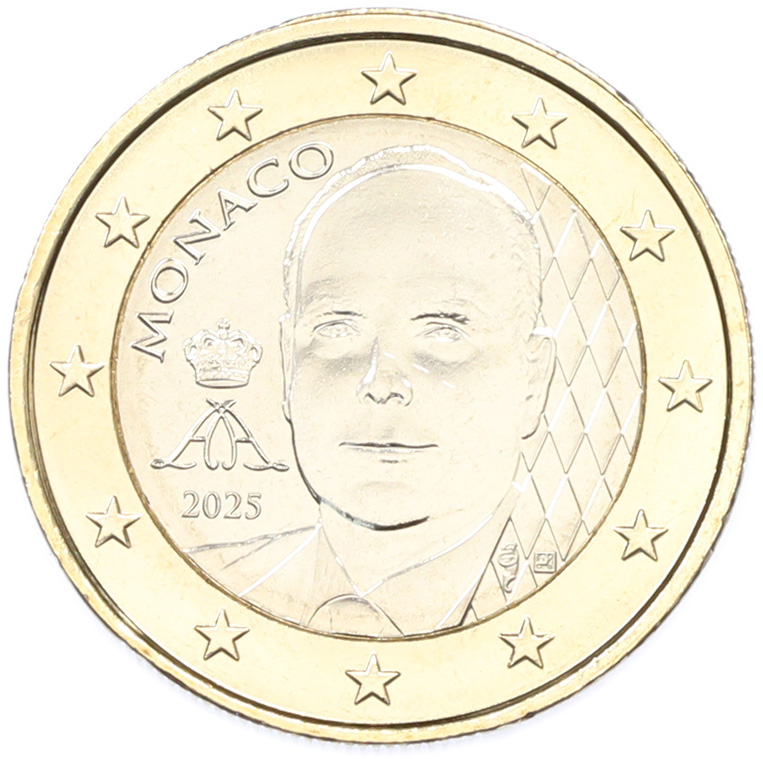 1 евро 2025 года Монако — Фото №1