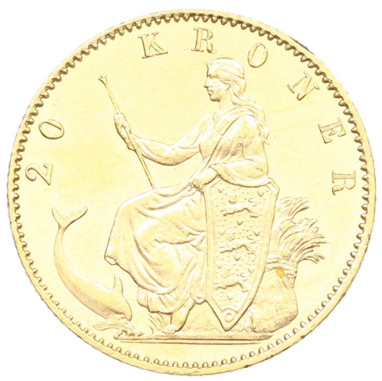 20 крон 1873 года Дания — Фото №2