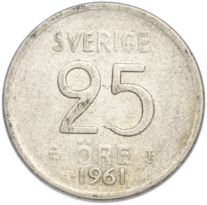 25 эре 1961 года Швеция — Фото №1