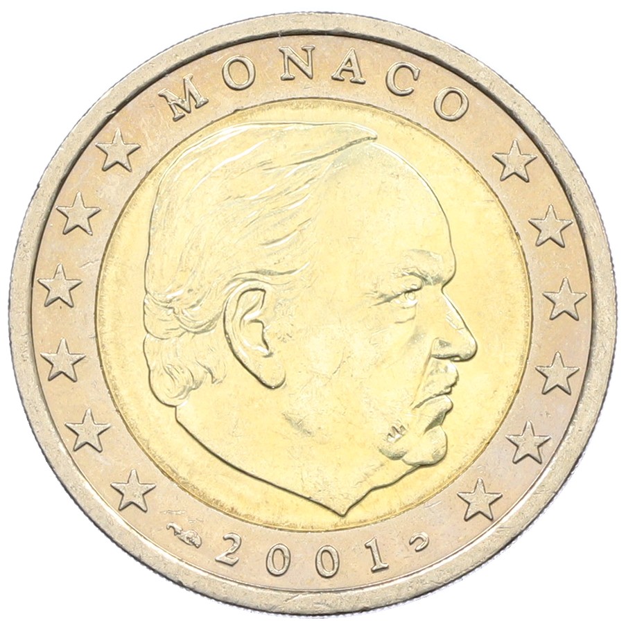2 евро 2001 года Монако — Фото №1