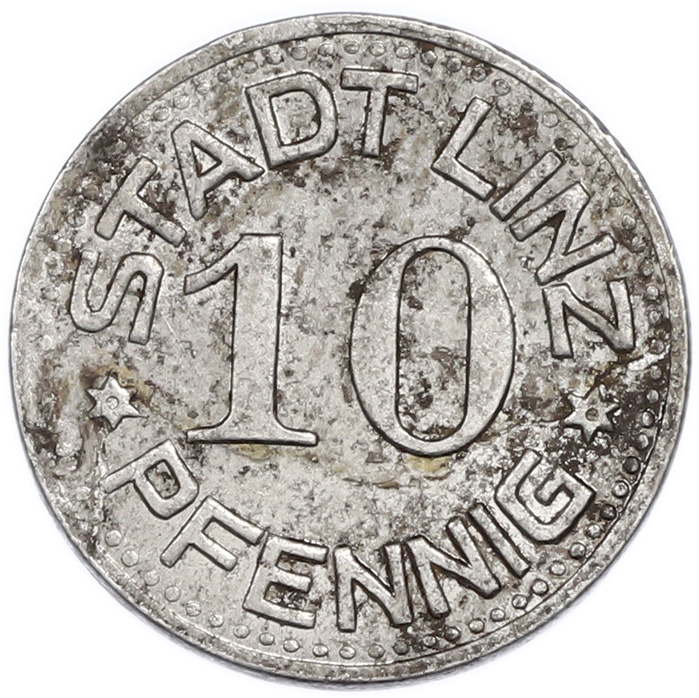 10 пфеннигов 1917 года Германия — город Линц (Нотгельд) — Фото №2
