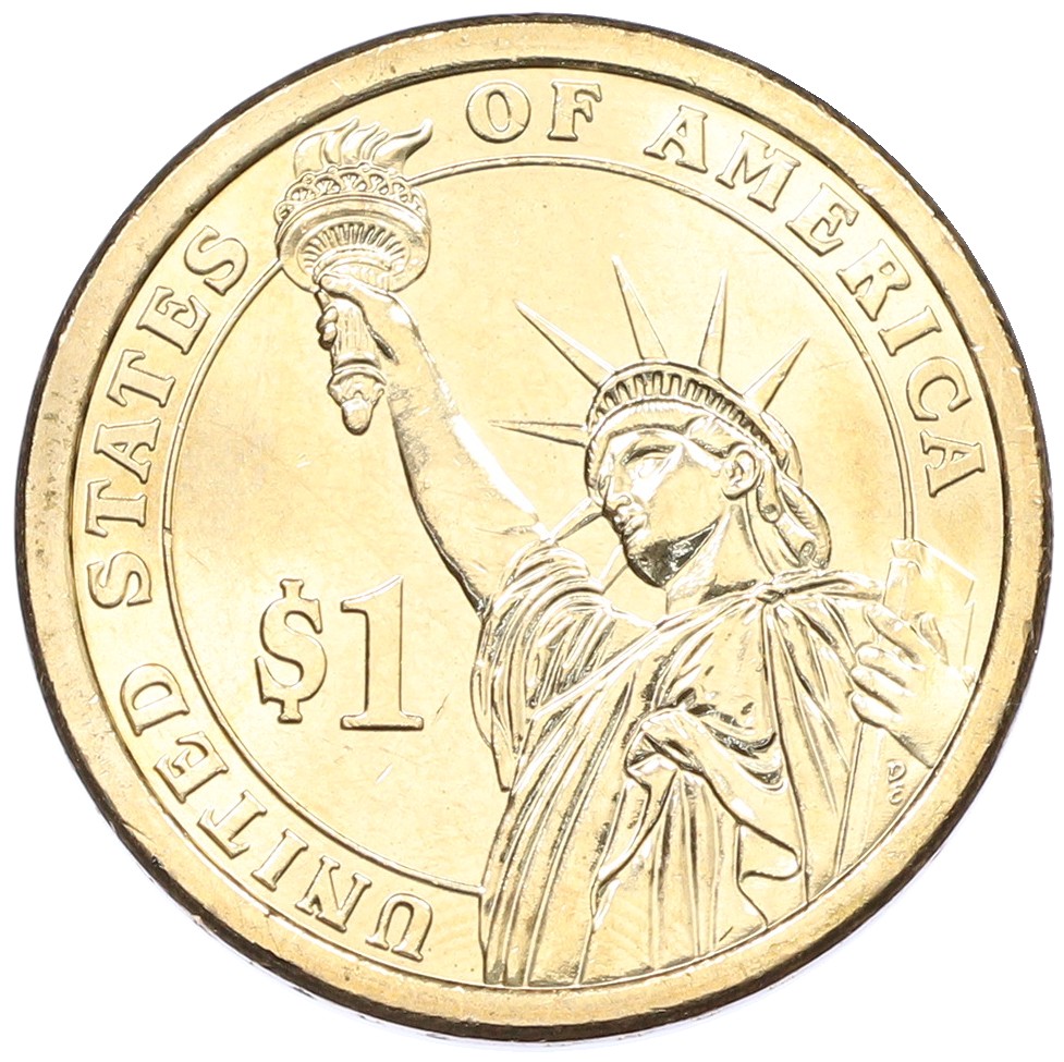 1 доллар 2007 года (Р) США «1-й президент США Джордж Вашингтон» — Фото №2