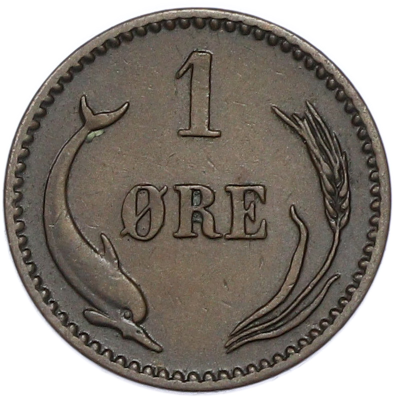 1 эре 1886 года Дания — Фото №1