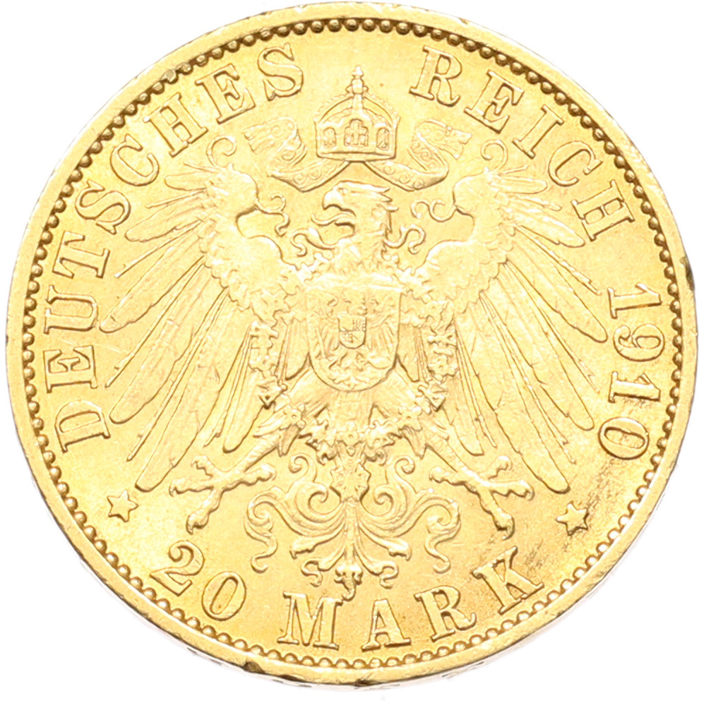 20 марок 1910 года Германия (Пруссия) — Фото №2