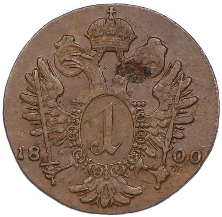 1 крейцер 1800 года S Австрия — Фото №1