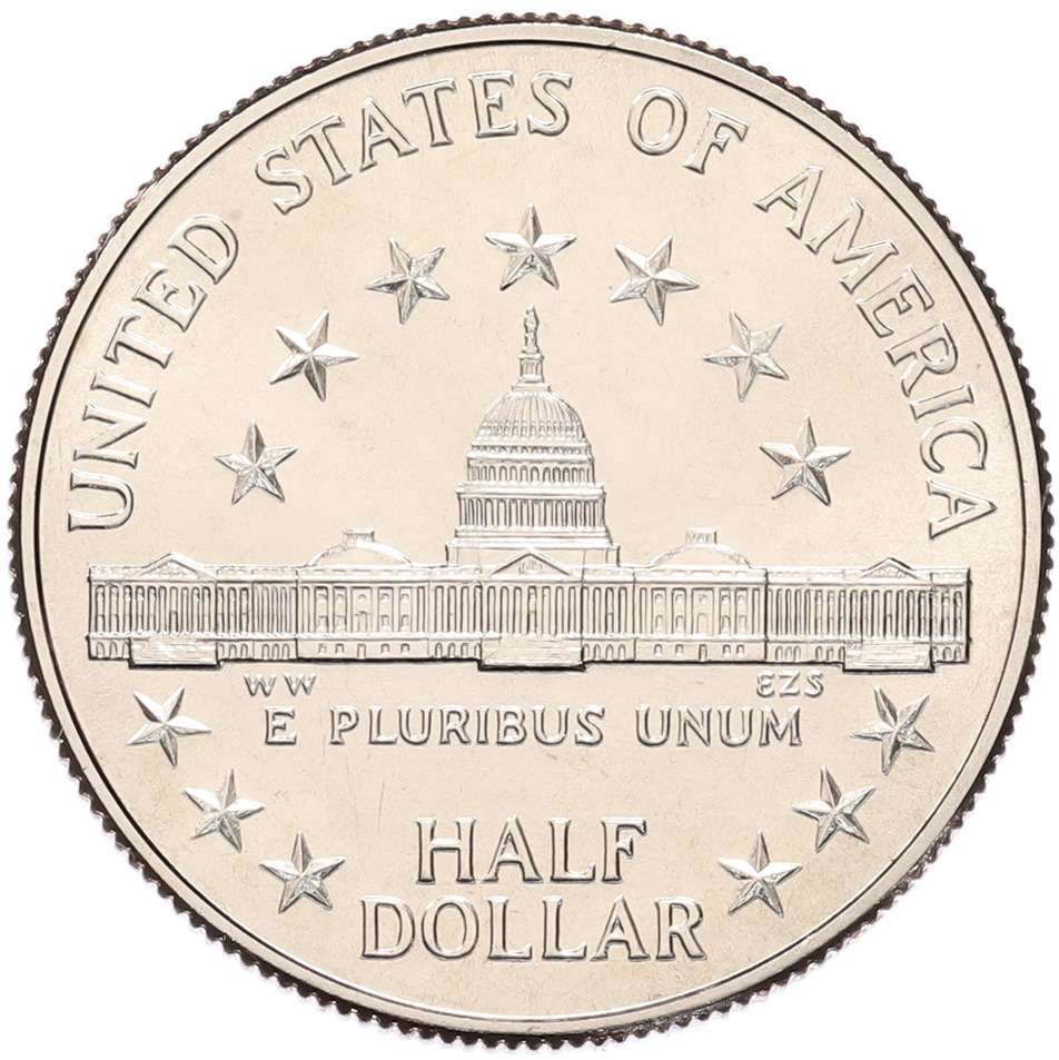 1/2 доллара (50 центов) 1989 года D США «200 лет Конгрессу» — Фото №2