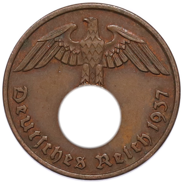 2 рейхспфеннига 1937 года A Германия — Фото №1