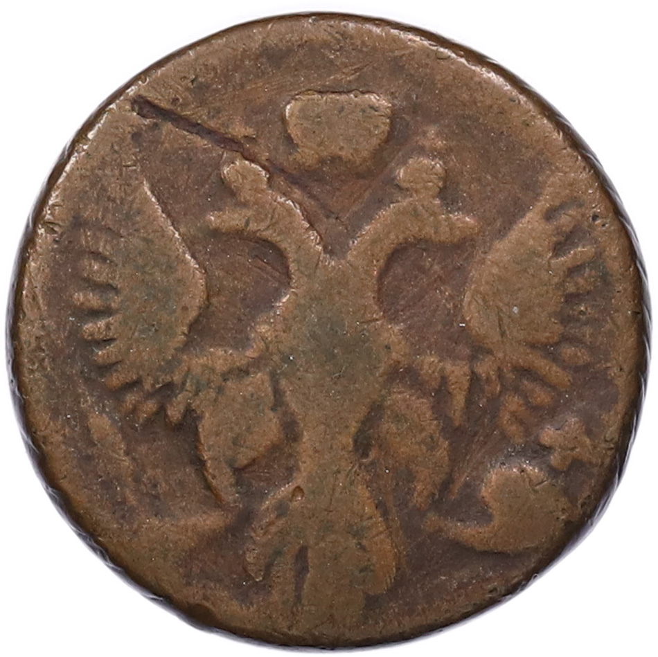 Полушка 1744 года Российская империя (Елизавета Петровна) — Фото №2